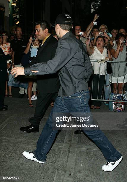 Leonardo DiCaprio during NBC Benefit Special to Aid Victims of Hurricane Katrina - Arrivals at Rockefeller Center in New York City, New York, United...