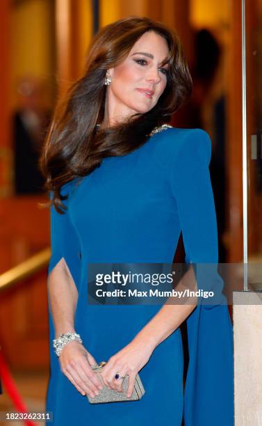 Catherine, Princess of Wales attends the Royal Variety Performance 2023 at the Royal Albert Hall on November 30, 2023 in London, England.