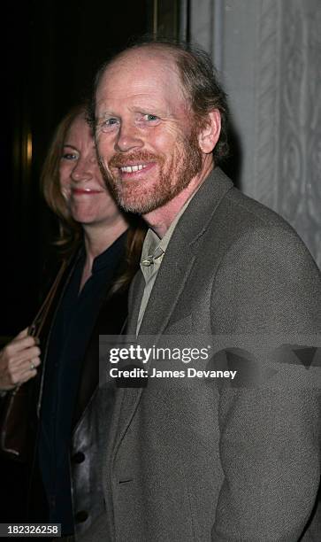 Ron Howard during Harvey Weinstein Hosts a Private Screening of Bobby for Senators Obama and Schumer - After Party at Plaza Athenee in New York City,...