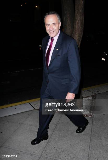 Senator Charles Schumer during Harvey Weinstein Hosts a Private Screening of Bobby for Senators Obama and Schumer - After Party at Plaza Athenee in...