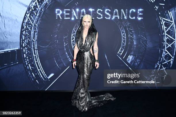 Bimini attends the London premiere of "RENAISSANCE: A Film By Beyoncé" on November 30, 2023 in London, England.