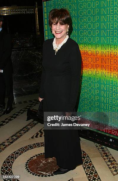 Eve Ensler during Fashion Group International Presents The 19th Annual Night Of The Stars Honoring The Provocateurs: Those Who Dare - Arrivals at...