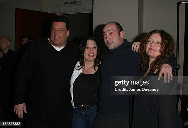 Steven Schirripa and Aida Turturro with guests during A Work in Progress: An Evening with Alexander Payne - After-Party at W Hotel - Union Square in...