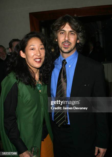 Sandra Oh and Alexander Payne during A Work in Progress: An Evening with Alexander Payne - After-Party at W Hotel - Union Square in New York City,...