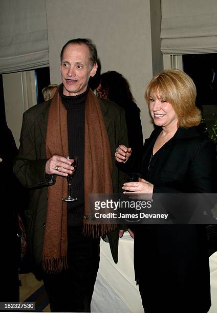 John Waters and Mary Kay Place during A Work in Progress: An Evening with Alexander Payne - After-Party at W Hotel - Union Square in New York City,...
