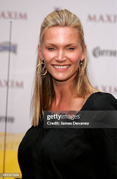 Natasha Henstridge during Maxim's 8th Annual Hot 100 Party - Arrivals at The Gansevoort Hotel in New York City, New York, United States.