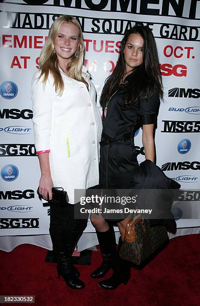 Anne V and Aly Rizzo during The 50 Greatest Moments at Madison Square Garden Screening at IFC in New York City at IFC Center in New York City, New...