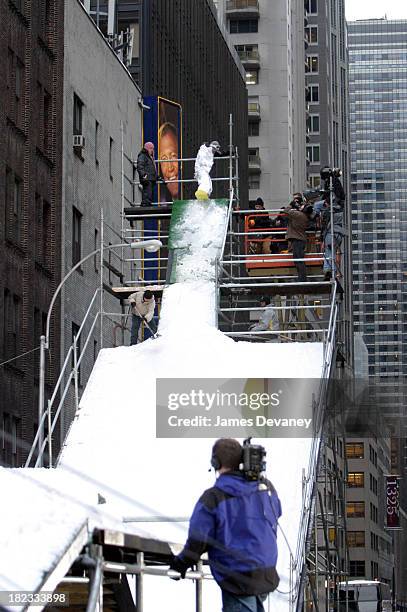 Tara Dakides during Tara Dakides' Snowboard Accident at the Late Show with David Letterman at Ed Sullivan Theatre in New York City, New York, United...