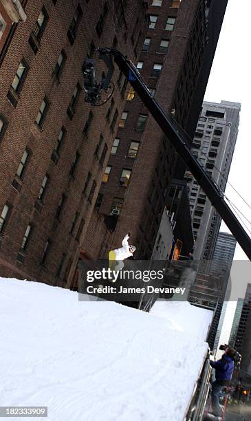 Tara Dakides during Tara Dakides' Snowboard Accident at the Late Show with David Letterman at Ed Sullivan Theatre in New York City, New York, United...