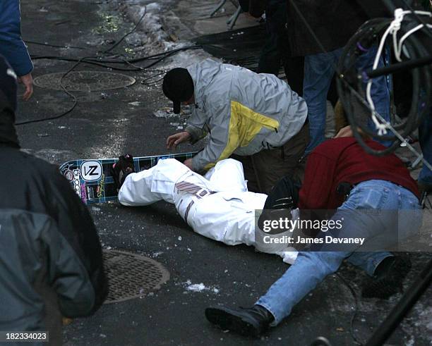 Tara Dakides during Tara Dakides' Snowboard Accident at the Late Show with David Letterman at Ed Sullivan Theatre in New York City, New York, United...