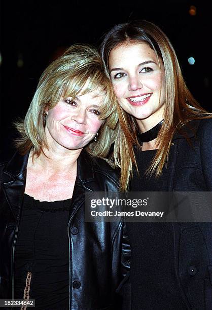 Katie Holmes and guest during A celebration for the 100th episode of Dawson's Creek at The Museum Of Television And Radio in New York City, New York,...