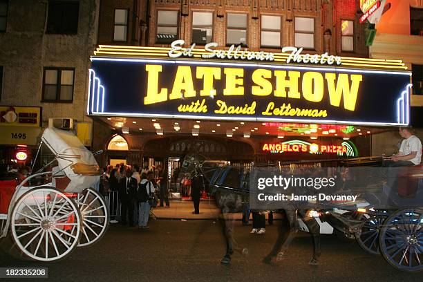 Atmosphere during Survivor: Palau Finale and Reunion Show - Departures at Ed Sullivan Theatre in New York City, New York, United States.