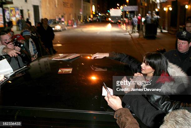 Norah Jones during Norah Jones, Jeff Goldblum, Survivor Castoff Rob Cesternino Visit the Late Show with David Letterman - February 23, 2004 at Ed...