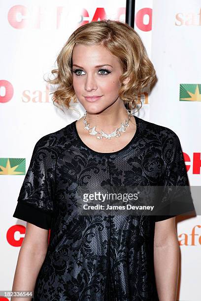 Ashlee Simpson during Chicago the Musical Celebrates its 10th Anniversary on Broadway - Arrivals at Ambassador Theater in New York City, New York,...