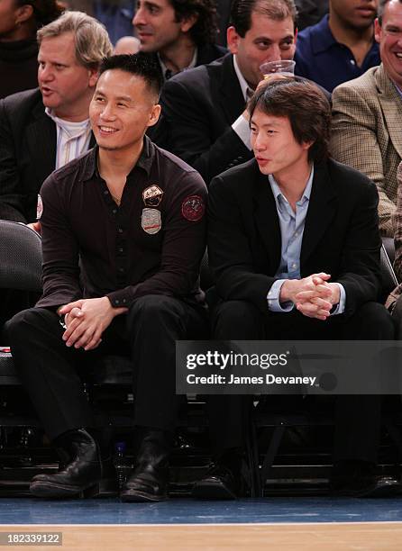 Wong and guest during Celebrity Sighting at Houston Rockets vs. New York Knicks Game - November 20, 2006 at Madison Square Garden in New York City,...