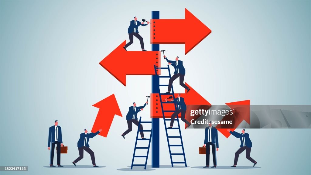 Working Direction Clarifying Business Or Career Direction Business Improvement Fixing ...