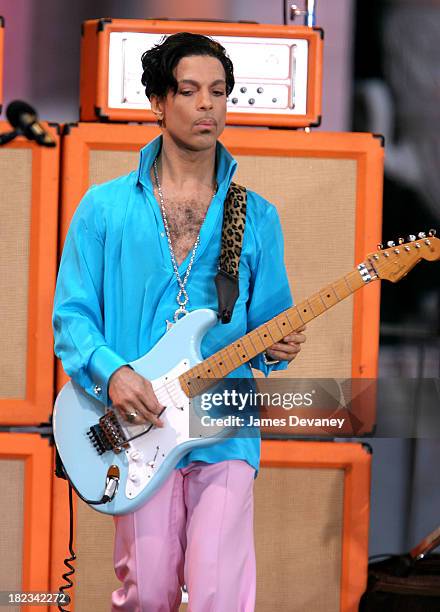Prince during Prince Featuring Tamar Performs on Good Morning America Summer Concert Series - June 16, 2006 at Bryant Park in New York City, New...
