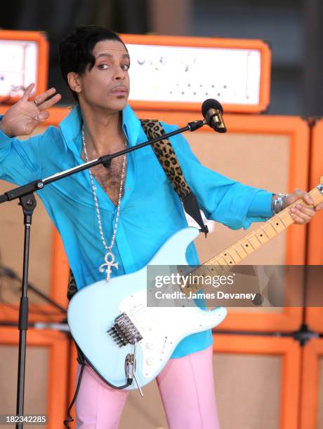 Prince during Prince Featuring Tamar Performs on Good Morning America Summer Concert Series - June 16, 2006 at Bryant Park in New York City, New...