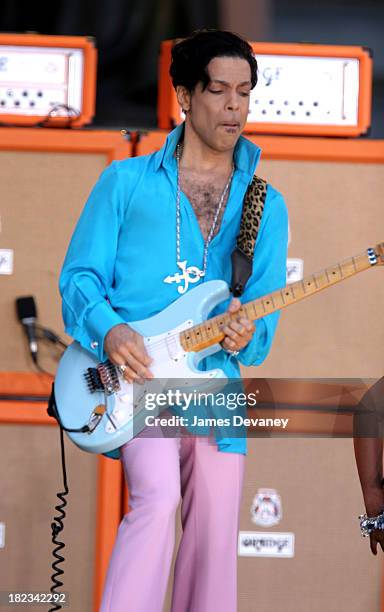 Prince during Prince Featuring Tamar Performs on Good Morning America Summer Concert Series - June 16, 2006 at Bryant Park in New York City, New...