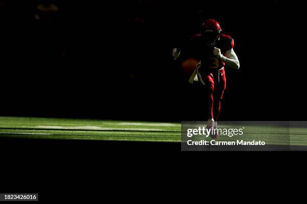 Tank Dell of the Houston Texans in action against the Jacksonville Jaguars at NRG Stadium on November 26, 2023 in Houston, Texas.