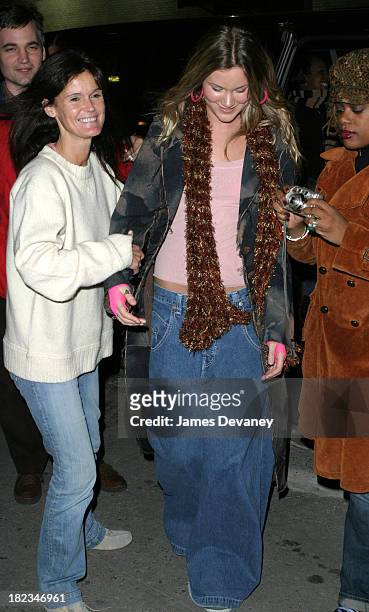 Joss Stone and mother during Robert Downey Jr. And Joss Stone Stop By The Late Show with David Letterman at Ed Sullivan Theatre in New York City, New...