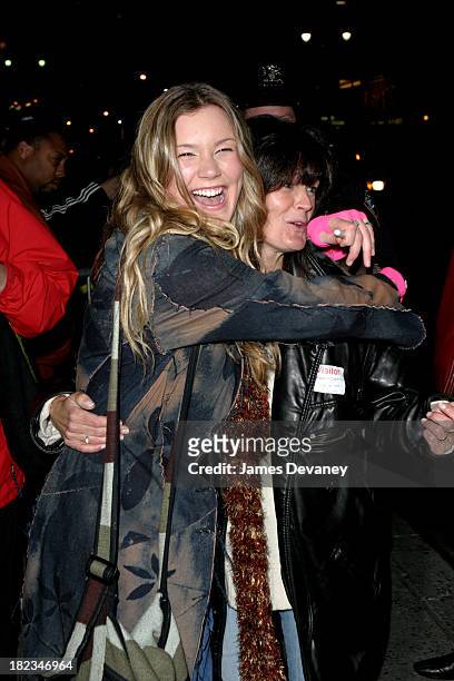 Joss Stone and mother during Robert Downey Jr. And Joss Stone Stop By The Late Show with David Letterman at Ed Sullivan Theatre in New York City, New...