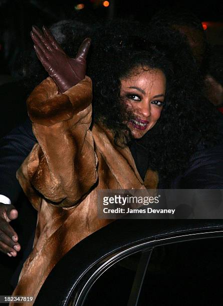Diana Ross during Diana Ross Visits The Late Show with David Letterman - January 16, 2007 at Streets of Manhattan in New York City, New York, United...