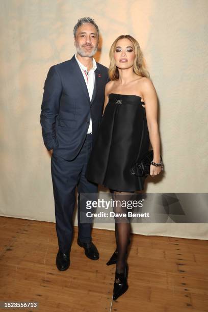 Taika Waititi and Rita Ora attend the BoF VOICES Gala Dinner and Party at Soho Farmhouse on November 30, 2023 in Chipping Norton, England.