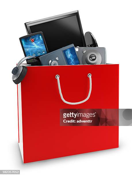 electrónica de compras - electronic store fotografías e imágenes de stock