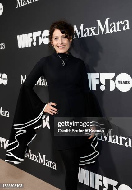 Lisa Edelstein attends the WIF Honors Celebrating 50 Years Presented by Max Mara with sponsor ShivHans Pictures, Amazon Studios, Netflix and Lexus at...