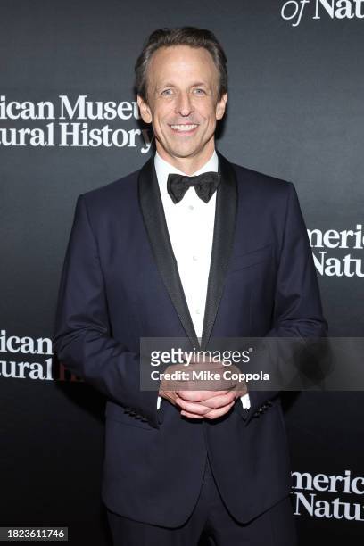 Seth Meyers attends the American Museum of Natural History's 2023 Museum Gala at the American Museum of Natural History on November 30, 2023 in New...