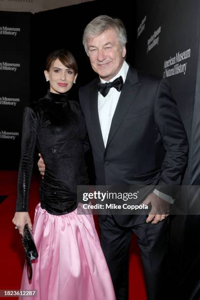 Hilaria Baldwin and Alec Baldwin attend the American Museum of Natural History's 2023 Museum Gala at the American Museum of Natural History on...