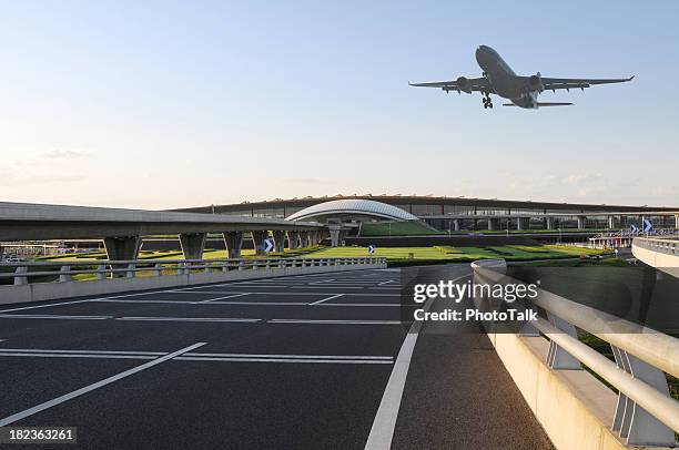 airport and airplane taking off  - xlarge - national center for culture stock pictures, royalty-free photos & images