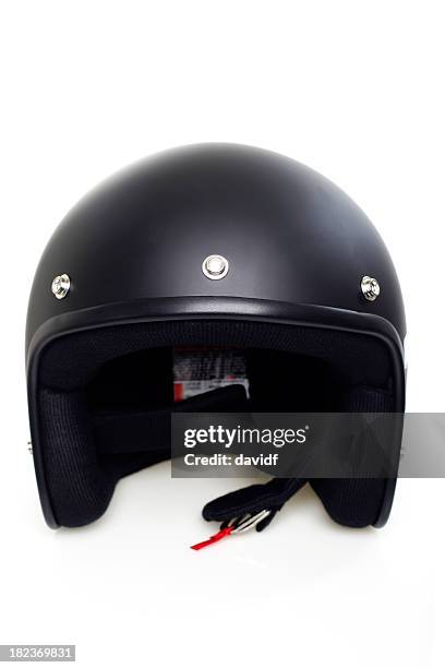 open face helmet - black helmet stock pictures, royalty-free photos & images