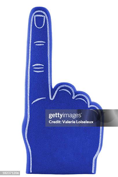 foam finger - foam hand stock pictures, royalty-free photos & images