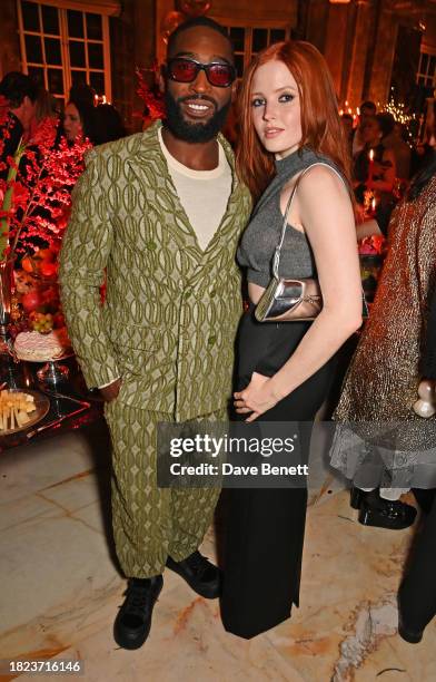 Tinie Tempah and Ellie Bamber attend a star-studded night celebrating Edward Enninful's Trailblazer award, hosted by Natasha Poonawalla on December...