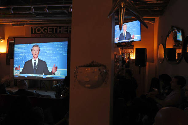 CA: Watch Party Held For Debate Between California Governor Newsom And Florida Gov. DeSantis