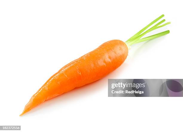 zanahoria única - carrot fotografías e imágenes de stock