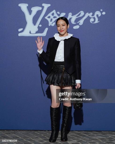 Karena Lam attends the Louis Vuitton Menswear Pre-Fall 2024 show on November 30, 2023 in Hong Kong, China.