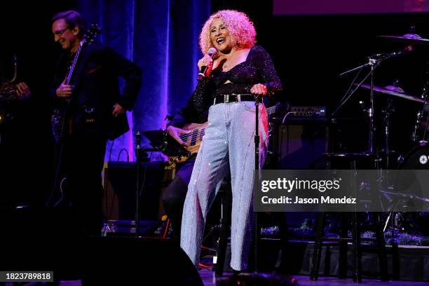 Darlene Love performs during the "Love For The Holidays" concert at Town Hall on November 30, 2023 in New York City.