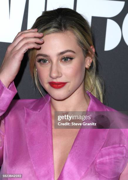 Lili Reinhart arrives at the Women In Film Presents 2023 WIF Honors at The Ray Dolby Ballroom on November 30, 2023 in Hollywood, California.