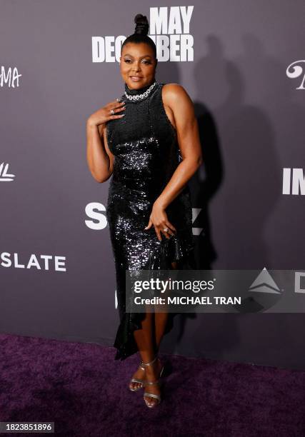 Actress/director Taraji P. Henson arrives for the Critics Choice Association Celebration of Cinema and Television: Honoring Black, Latino, and AAPI...