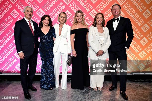 Jamie Dimon, Judith Kent, Janey Whiteside, Beatrice Vestberg, Lisa Sherman, and Hans Vestberg attend the Ad Council's 69th Annual Public Service...