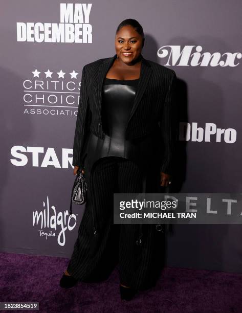 Actress Danielle Brooks arrives for the Critics Choice Association Celebration of Cinema and Television: Honoring Black, Latino, and AAPI...