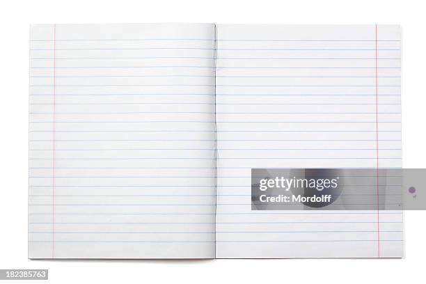 writing notebook with lined paper (xxxl) - werkboek stockfoto's en -beelden