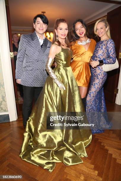 Malan Breton, Jean Shafiroff, Angel Pai and Consuelo Vanderbilt attend as Jean Shafiroff Hosts Cocktail Reception For Malan Breton in support of the...