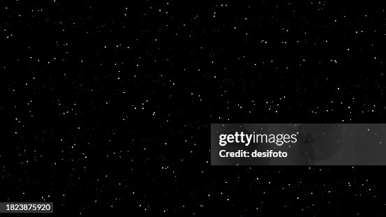 Horizontal dark black colored textured spotted wallpaper with texture and small silver dots as glittering stars all over as in night sky in space or snowing snow Horizontal dark black colored textured spotted wallpaper with texture and small silver dots as glittering stars all over as in night sky in space or snowing snow