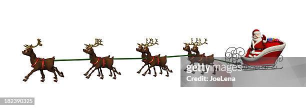 389 Santa Sleigh Cartoon Photos and Premium High Res Pictures - Getty Images