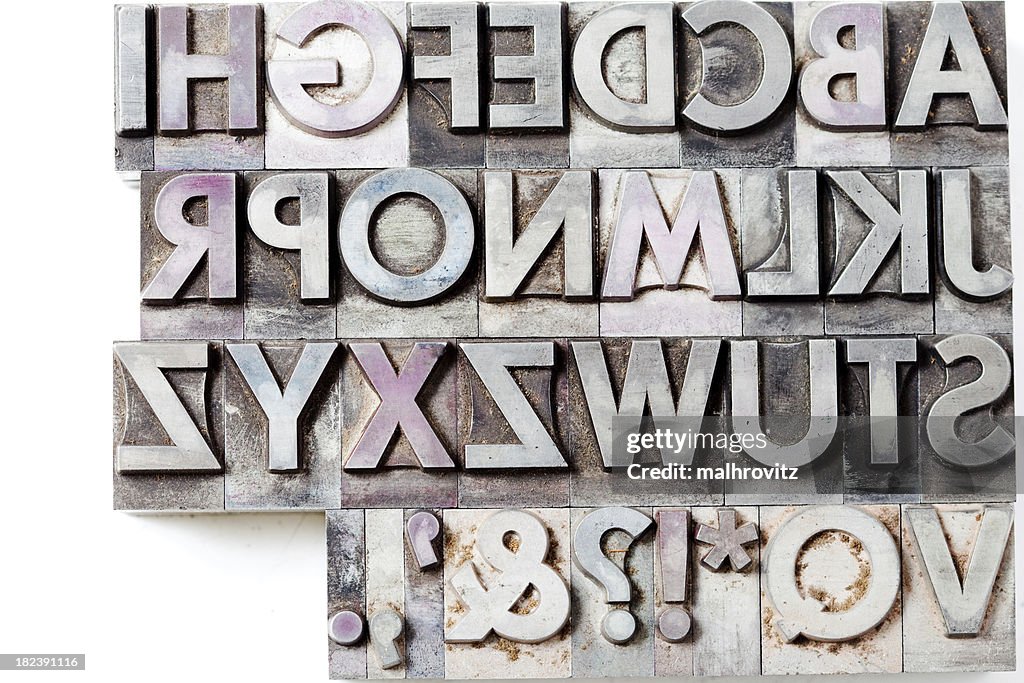 Negative Block Letters Block Letters Isolated On White High-Res Stock Photo - Getty Images