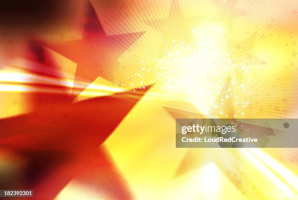 illustration with star shapes and bright light - star shape stock pictures, royalty-free photos & images